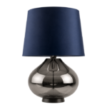 Modern Smoked Glass Table Lamp