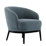 Modern Curved Accent Chair