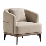 Modern Bouclé Accent Chair