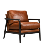 Modern Leather Accent Chair