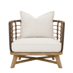 Coastal Woven Accent Chair
