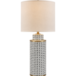 Elegant Geometric Ceramic Table Lamp #005