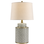 Contemporary Geometric Ceramic Table Lamp